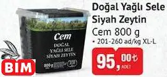 CEM DOĞAL YAĞLI SELE SİYAH ZEYTİN